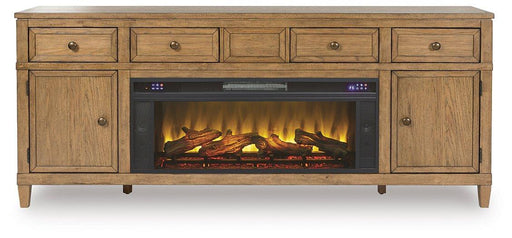 Sharlance 81" TV Stand with Electric Fireplace image