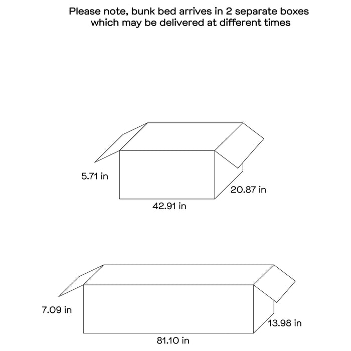 Ryder Bunk Bed with Mattress