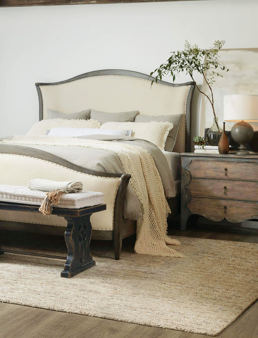 Ciao Bella Queen Upholstered Bed- Speckled Gray image